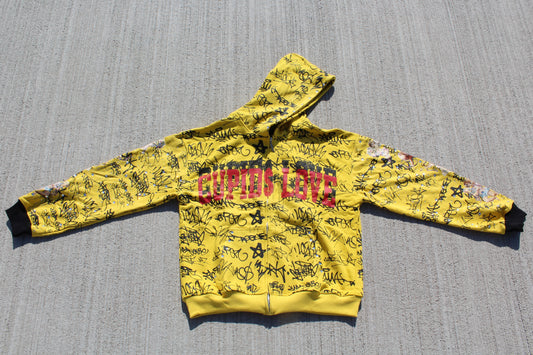 Cupid$ Love Yellow Hoodie