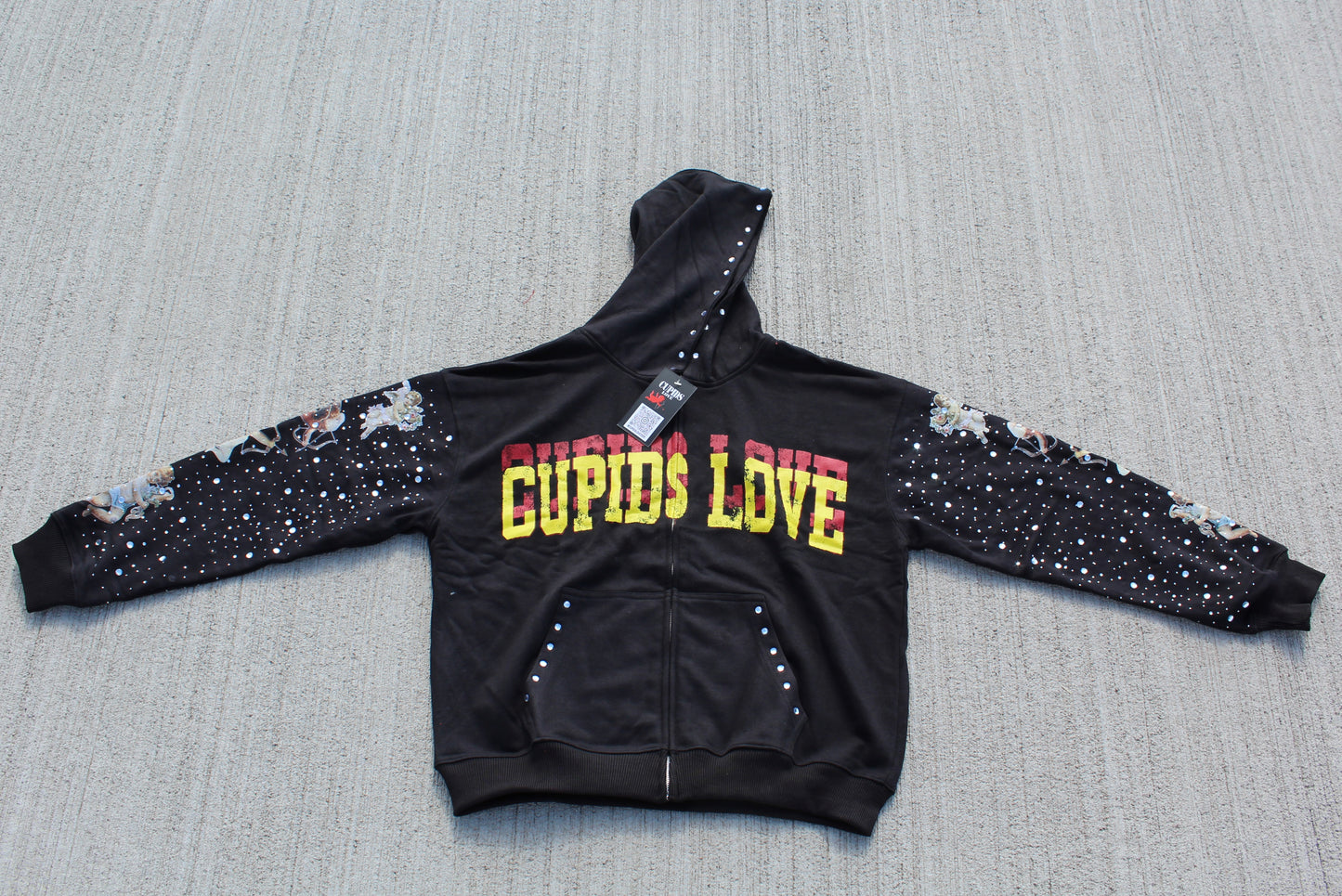 Cupid$ Love Black Hoodie